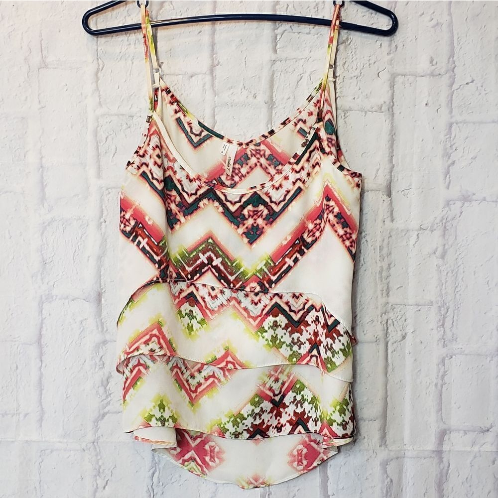 STUDIO Y Tiered Cami Tank Top Small